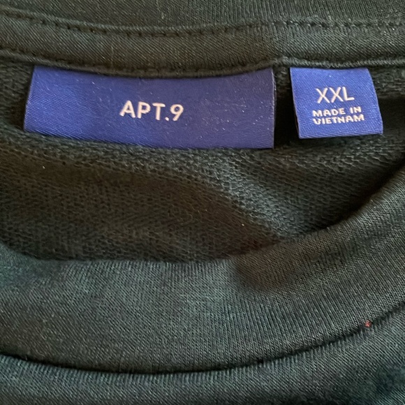 Apt. 9 Women's Crew Neck Pullover Embellished Sweater Forest Green Sz XXL - Picture 6 of 8